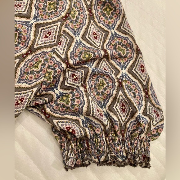 Boho wrap blouse Sz XL - Picture 2 of 7